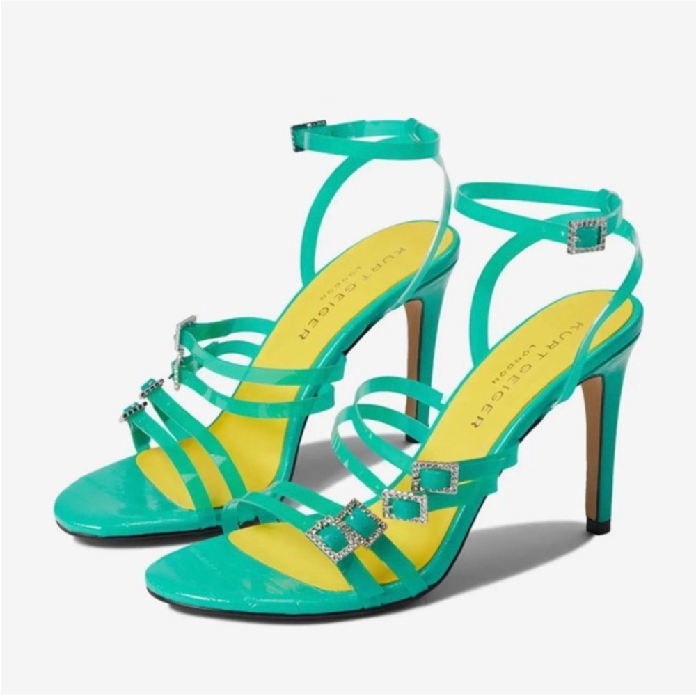 Kurt Geiger Pierra Vinyl Sandal sz 36.5 | 6.5